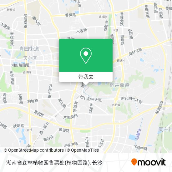 湖南省森林植物园售票处(植物园路)地图