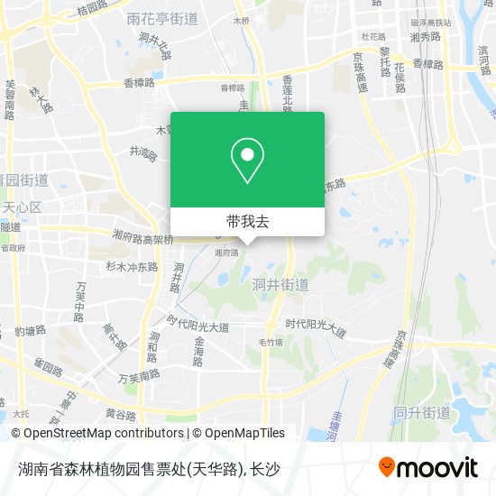 湖南省森林植物园售票处(天华路)地图