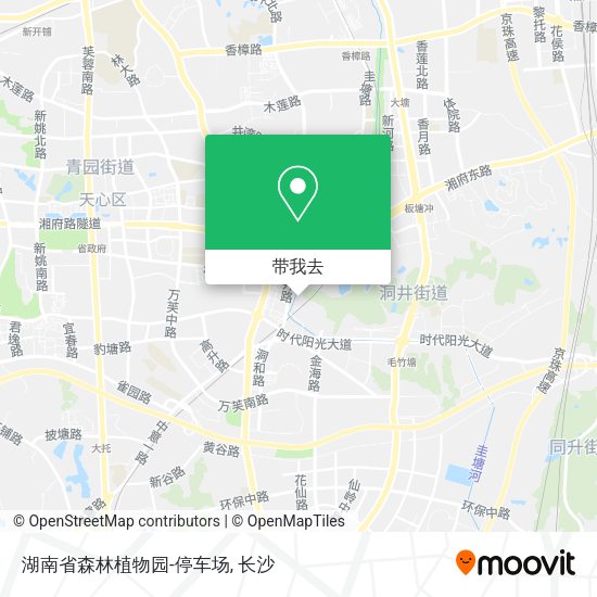 湖南省森林植物园-停车场地图
