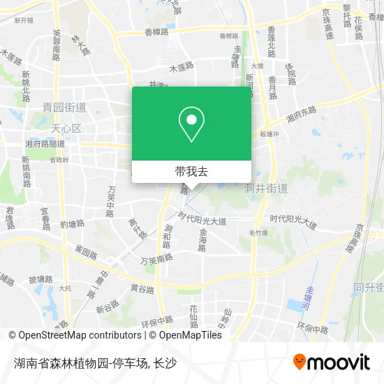 湖南省森林植物园-停车场地图