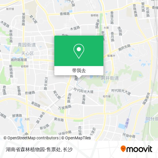 湖南省森林植物园-售票处地图