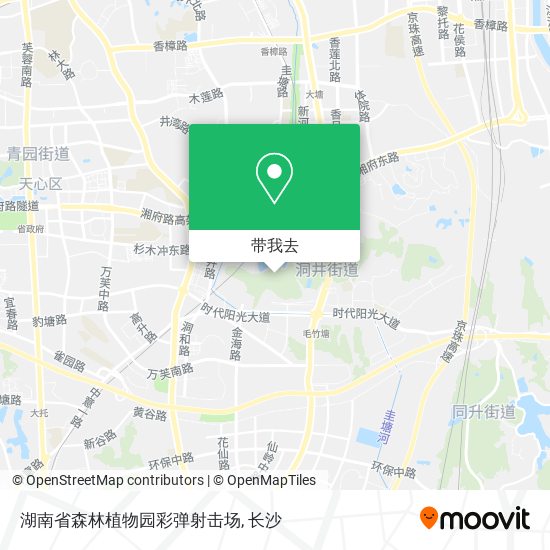 湖南省森林植物园彩弹射击场地图