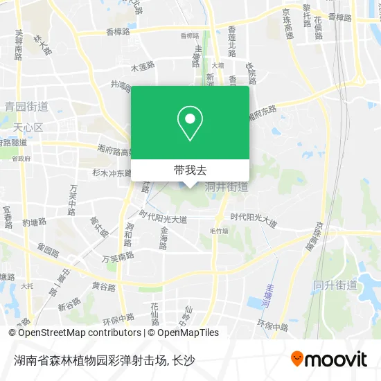 湖南省森林植物园彩弹射击场地图