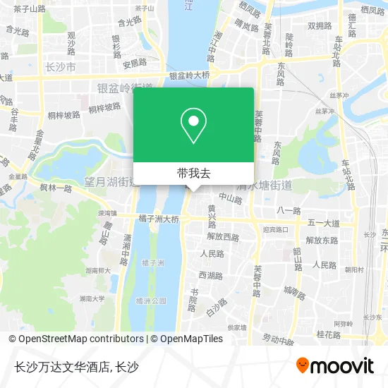 长沙万达文华酒店地图
