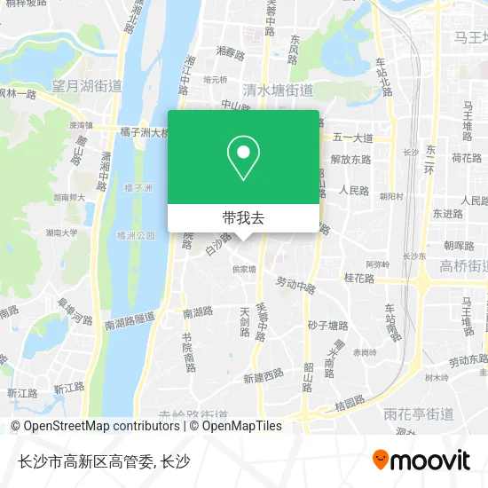长沙市高新区高管委地图