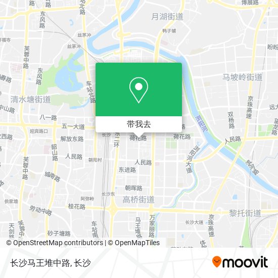 长沙马王堆中路地图