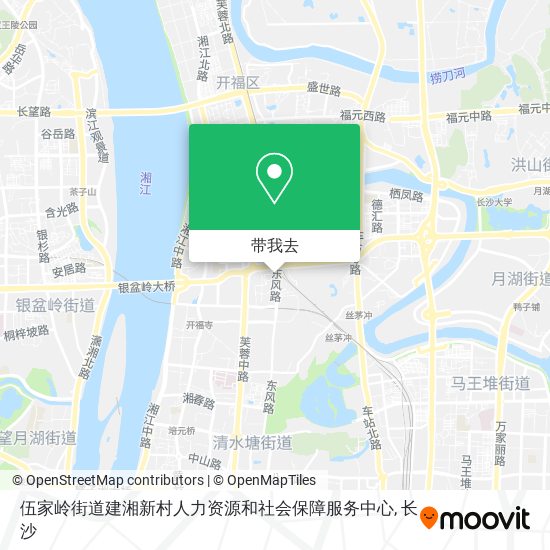 伍家岭街道建湘新村人力资源和社会保障服务中心地图
