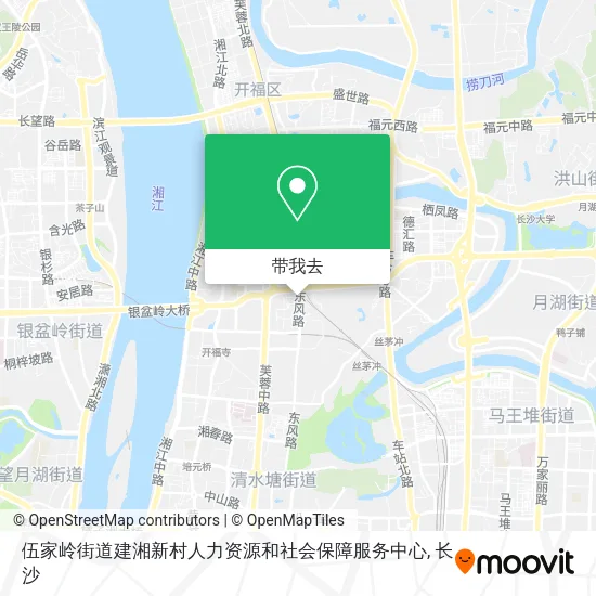 伍家岭街道建湘新村人力资源和社会保障服务中心地图