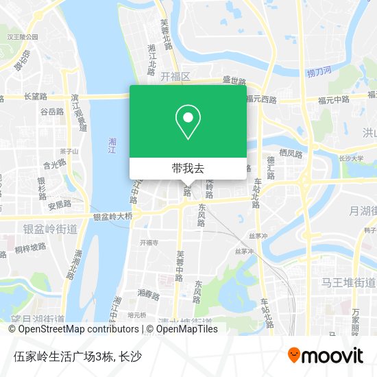 伍家岭生活广场3栋地图