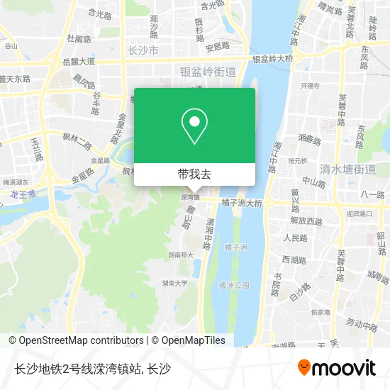 长沙地铁2号线溁湾镇站地图