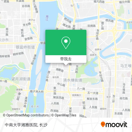 中南大学湘雅医院地图