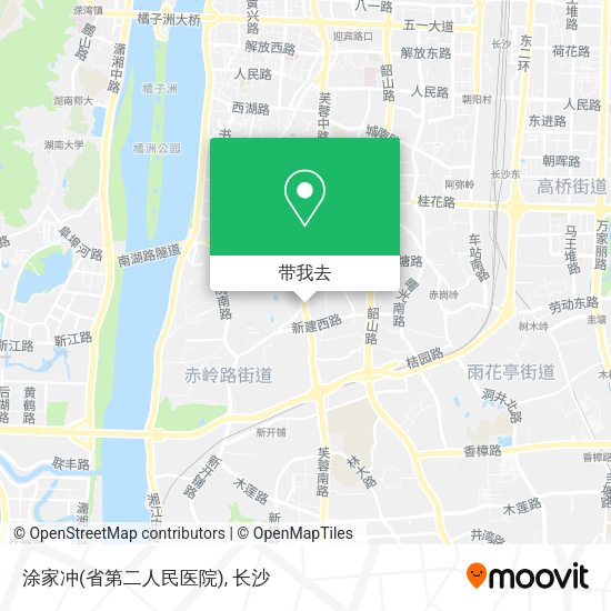 涂家冲(省第二人民医院)地图