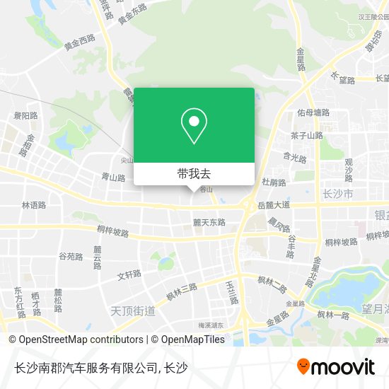 长沙南郡汽车服务有限公司地图
