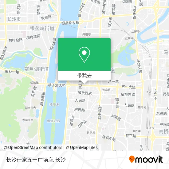 长沙仕家五一广场店地图