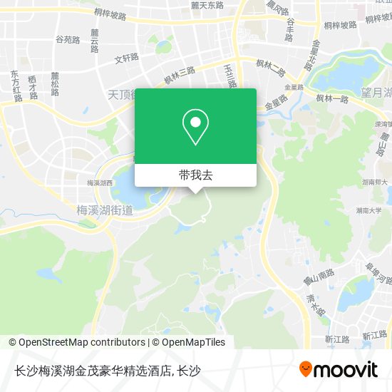 长沙梅溪湖金茂豪华精选酒店地图