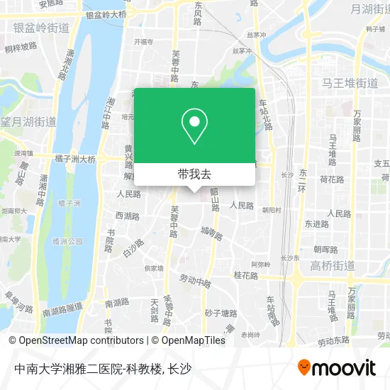 中南大学湘雅二医院-科教楼地图