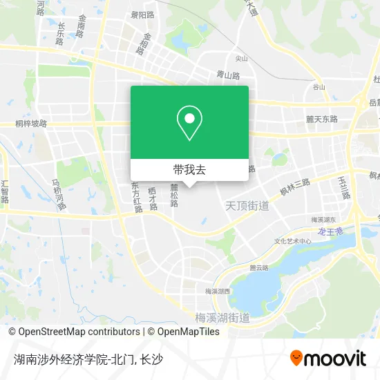 湖南涉外经济学院-北门地图