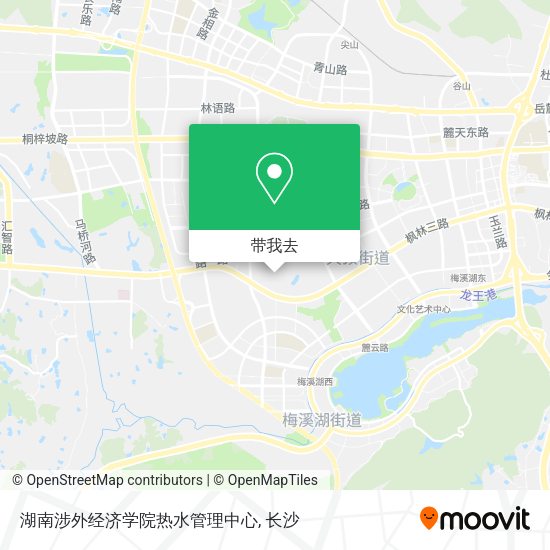 湖南涉外经济学院热水管理中心地图