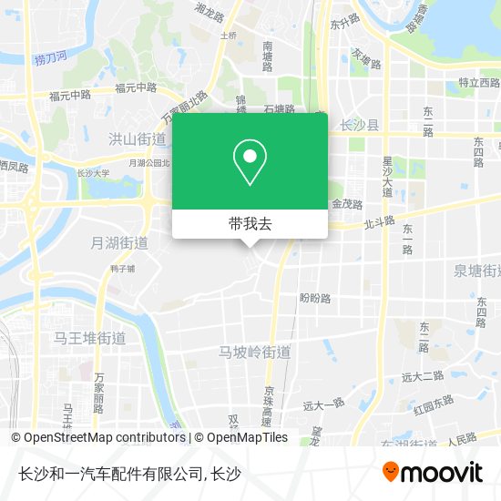 长沙和一汽车配件有限公司地图