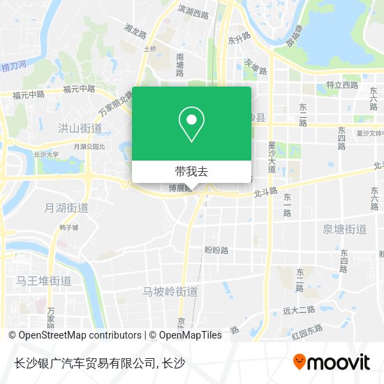 长沙银广汽车贸易有限公司地图