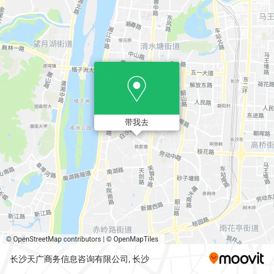 长沙天广商务信息咨询有限公司地图
