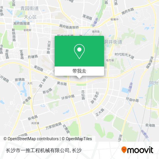 长沙市一推工程机械有限公司地图
