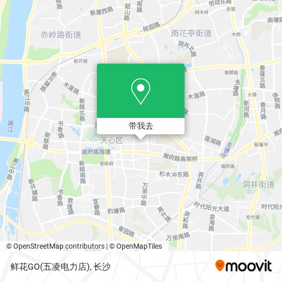 鲜花GO(五凌电力店)地图