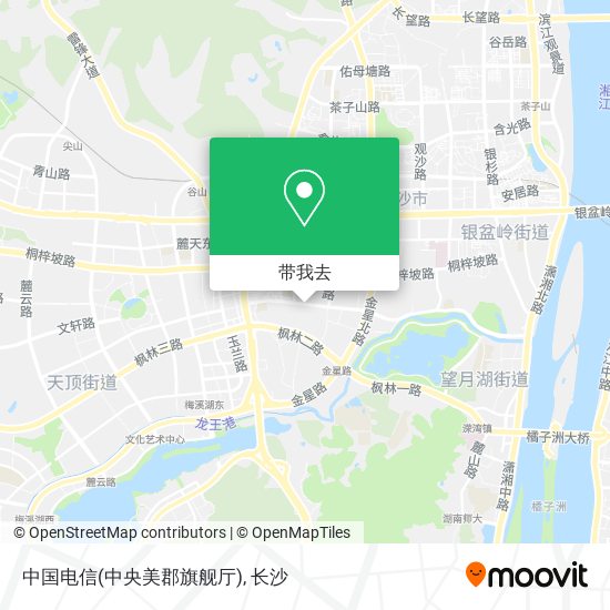 中国电信(中央美郡旗舰厅)地图