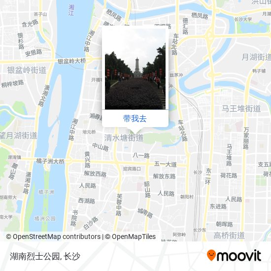 湖南烈士公园地图