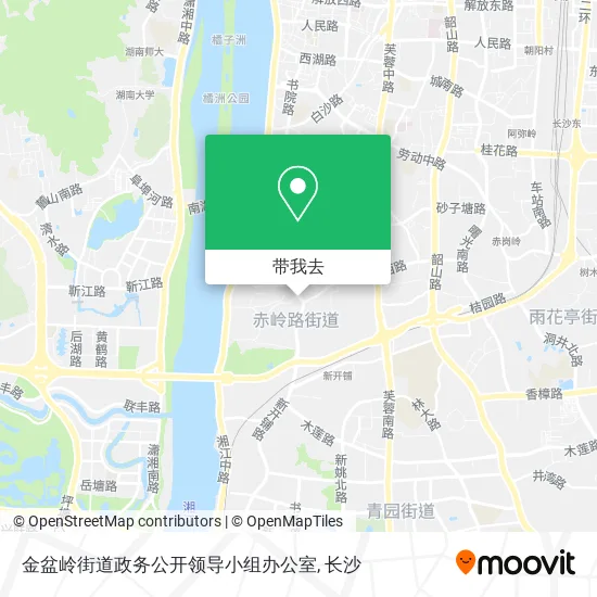金盆岭街道政务公开领导小组办公室地图