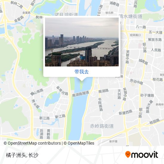 橘子洲头地图