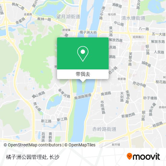 橘子洲公园管理处地图