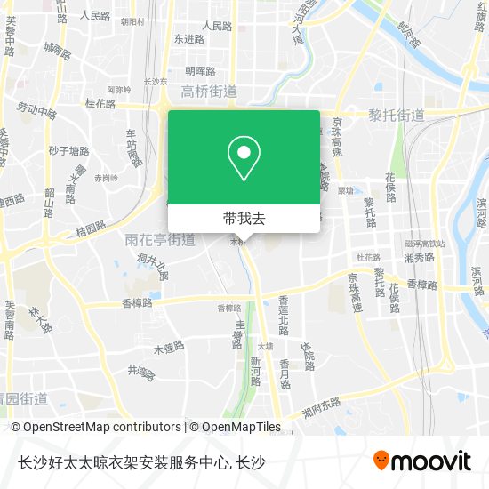 长沙好太太晾衣架安装服务中心地图