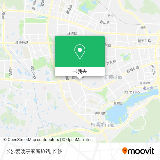 长沙爱晚亭家庭旅馆地图