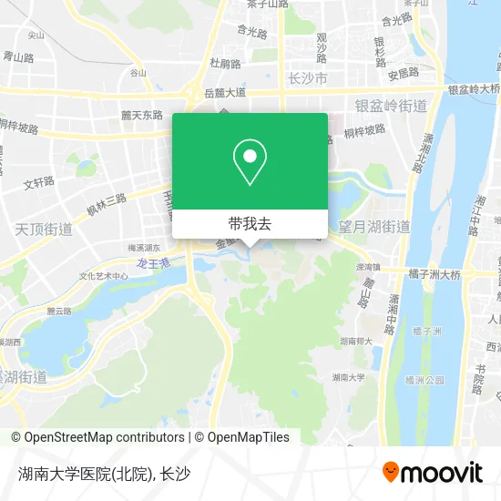 湖南大学医院(北院)地图