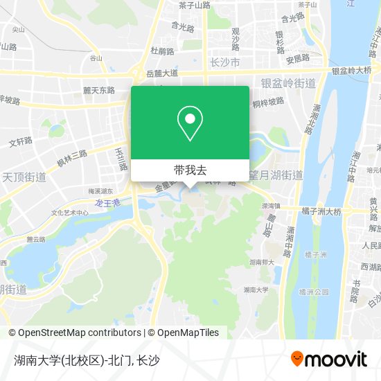 湖南大学(北校区)-北门地图