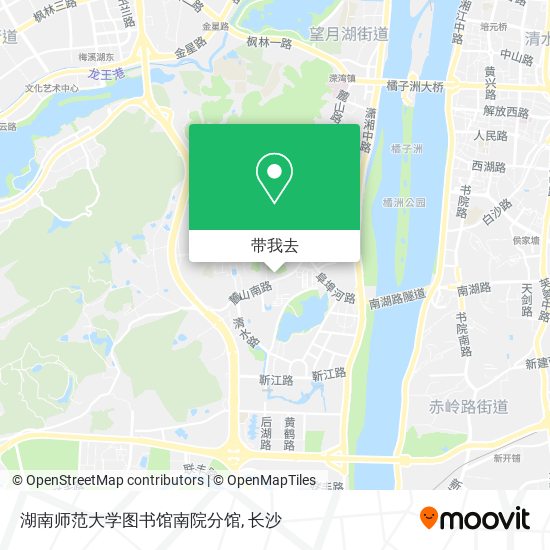 湖南师范大学图书馆南院分馆地图