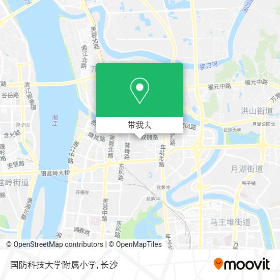 国防科技大学附属小学地图
