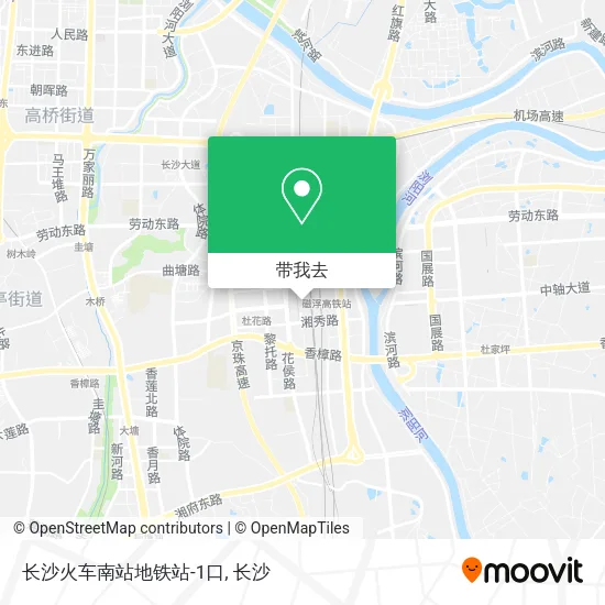 长沙火车南站地铁站-1口地图