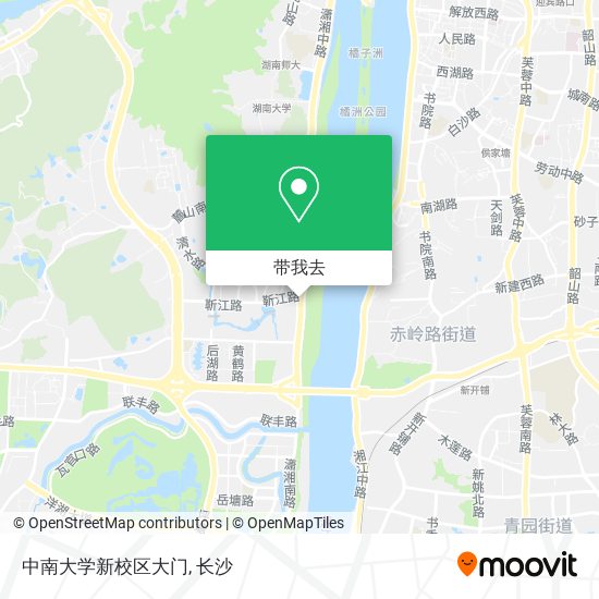 中南大学新校区大门地图