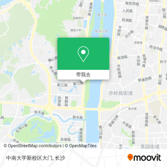 中南大学新校区大门地图