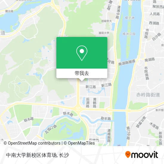 中南大学新校区体育场地图