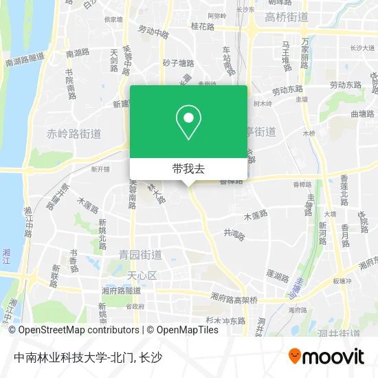 中南林业科技大学-北门地图