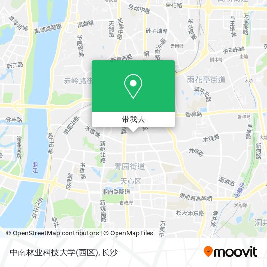 中南林业科技大学(西区)地图