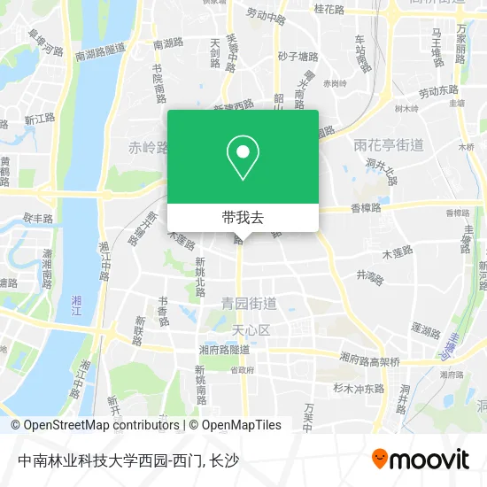 中南林业科技大学西园-西门地图