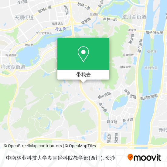 中南林业科技大学湖南经科院教学部(西门)地图