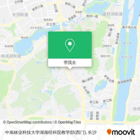 中南林业科技大学湖南经科院教学部(西门)地图