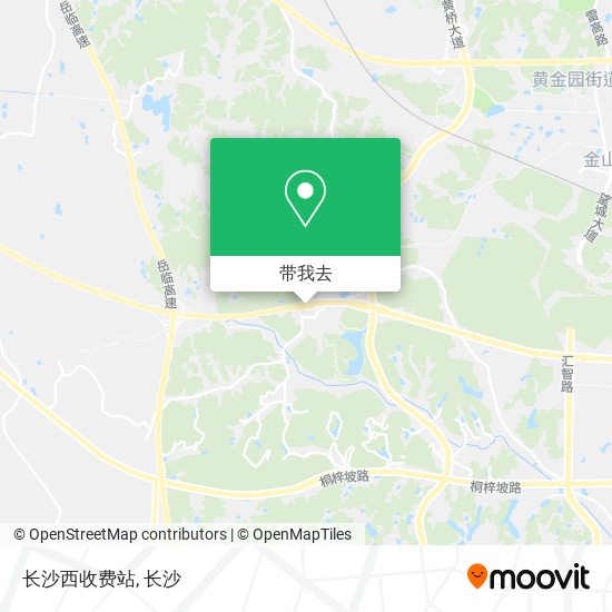 长沙西收费站地图