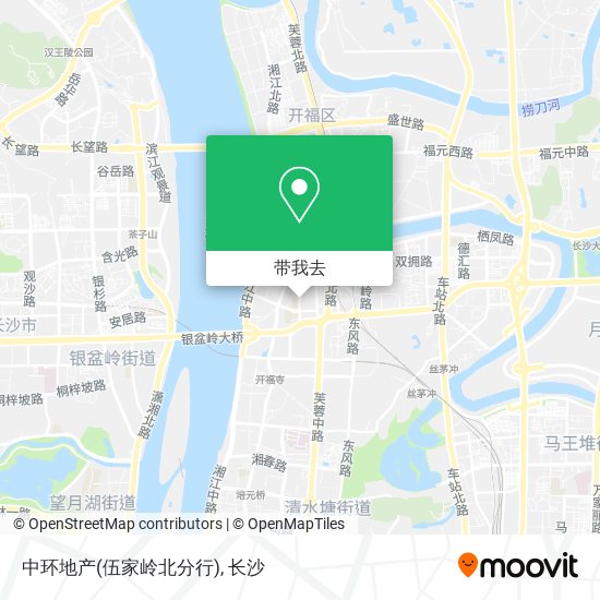 中环地产(伍家岭北分行)地图