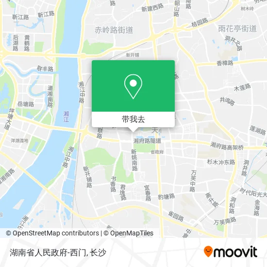 湖南省人民政府-西门地图
